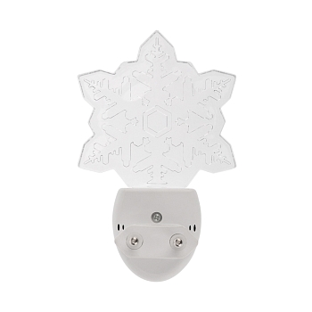 Ночник светодиодный СНЕЖИНКА ХАМЕЛЕОН свечение мультиколор 7 цветов, 230В REXANT