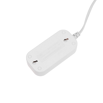 Удлинитель 2 гнезда, 3м, 2х0,75мм², б/з, белый PROconnect