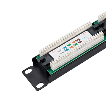 Панель коммутационная 19", 1U, 24 порта, UTP, RJ-45, CAT 5e REXANT