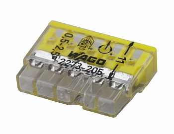 2273-205 Экспресс-клемма 5-проводная до 2,5 мм², (100 шт./уп.) WAGO