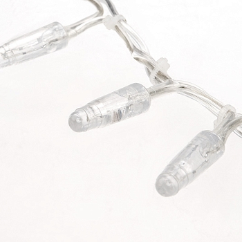 Гирлянда светодиодная Кластер 10м 200 LED БЕЛЫЙ прозрачный ПВХ IP65 постоянное свечение 230В нужен блок 303-500-1 NEON-NIGHT