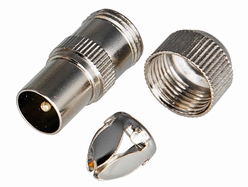 TV-разъем штекер без пайки Орех REXANT