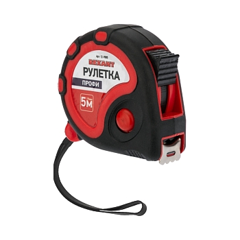 Рулетка измерительная Профи прорезиненный корпус, 5м х 19мм REXANT