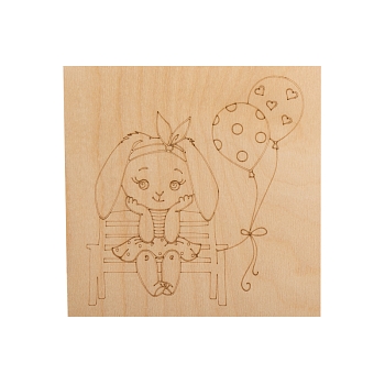 Доски для выжигания «Малыши зверята», 150х150мм, 5 шт., пакет REXANT