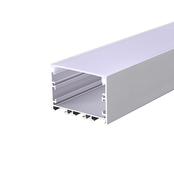 Комплект врезного алюминиевого профиля с рассеивателем, 62х32мм, 2м REXANT