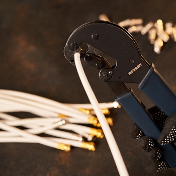 Кримпер HT-106-E для обжима F и BNC разъемов типа RG-58, RG-6, RG-11, RG-213 REXANT