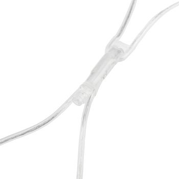 Гирлянда светодиодная Сеть 2х1,5м 288 LED БЕЛЫЙ прозрачный ПВХ IP65 свечение с динамикой 230В блок в комплекте NEON-NIGHT