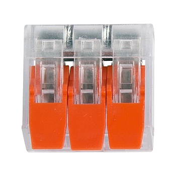 Универсальная компактная клемма СМК 221-413, 3-проводная до 4,0 мм² (пакет 5 шт/уп) REXANT