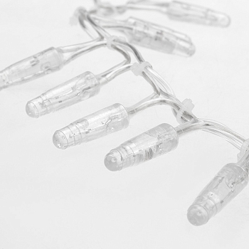 Гирлянда светодиодная Кластер 10м 400 LED ТЕПЛЫЙ БЕЛЫЙ прозрачный ПВХ IP65 постоянное свечение 230В нужен блок 303-500-1 NEON-NIGHT