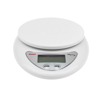 Весы настольные электронные, кухонные с чашей до 5 кг  REXANT