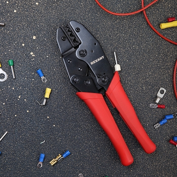 Кримпер HT-336N для обжима изолированных и неизолированных гильз 1,5-10,0мм² REXANT