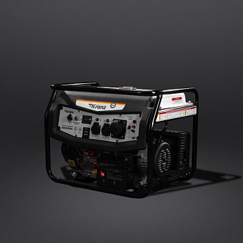 Генератор бензиновый KR5500EA, 5,5кВт, 230В, 25л, коннектор автоматики, электростартер KRANZ