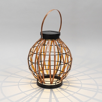 Светильник садовый Бамбук, 29,5см, 3000К, встроенный аккумулятор, солнечная панель, коллекция Бали REXANT