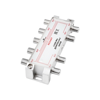 Делитель ТВх8 под F-разъем, 5-2500МГц СПУТНИК REXANT