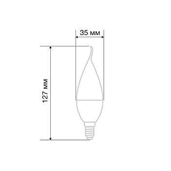 Лампа светодиодная Свеча на ветру (CW) 7,5Вт E14 713Лм 6500K холодный свет REXANT