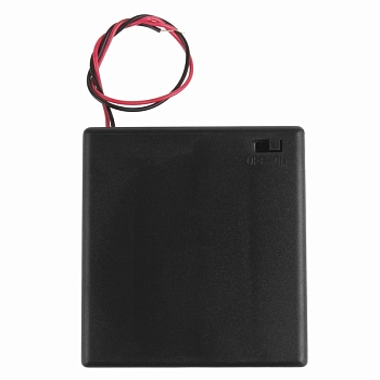 Отсек батарейный BH640, 4хАА (с проводами, закрытый), 1 штука