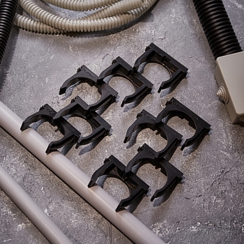 Крепеж-клипса для монтажного пистолета Ø 50 мм, черная (25 шт/уп) REXANT