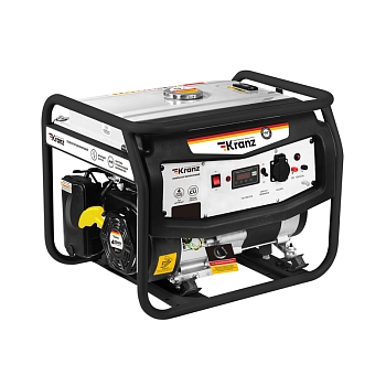 Генератор бензиновый KR8000, 8кВт, 230В, 25л, ручной старт KRANZ