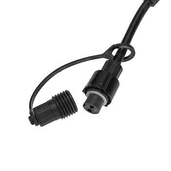 Гирлянда светодиодная Занавес 2х1,5м 360 LED БЕЛЫЙ черный КАУЧУК IP67 постоянное свечение 230В блок в комплекте NEON-NIGHT