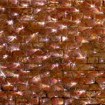 Гирлянда светодиодная Сеть 2,5х2,5м 432 LED БЕЛЫЙ черный ПВХ IP65 свечение с динамикой 230В контроллер в комплекте NEON-NIGHT