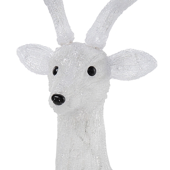 Акриловая светодиодная фигура Северный олень 130 см, 380 светодиодов, IP65 понижающий трансформатор в комплекте NEON-NIGHT