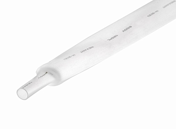 Трубка термоусаживаемая ТУТ нг 22,0/11,0мм, белая, упаковка 10 шт. по 1м REXANT