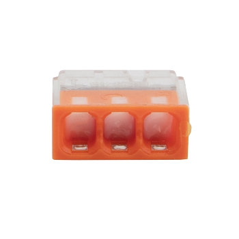 Экспресс-клемма с пастой REXANT СМК 2273-243, 3-проводная 0.5-2.5 мм², прозрачная, блистер (5 шт./уп.)