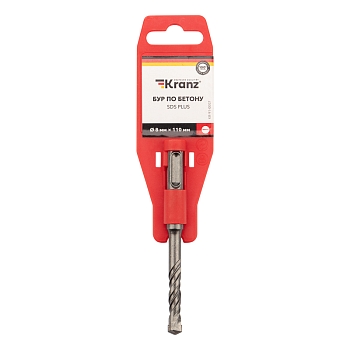 Бур по бетону 8x110x50мм SDS PLUS KRANZ