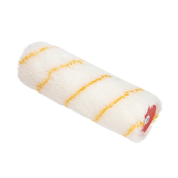 Ролик (сменный) полиамид белый с желтой полосой, ворс 11 мм, ширина ролика 180 мм, Ø 42 мм, бюгель 8 мм, серия «Мастер» REXANT