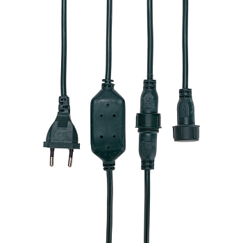 Гирлянда светодиодная Занавес 2х1,5м 360 LED СИНИЙ черный ПВХ IP54 свечение с динамикой 230В блок в комплекте NEON-NIGHT