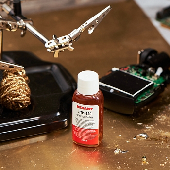 Флюс для пайки, ЛТИ-120, 30мл, флакон REXANT