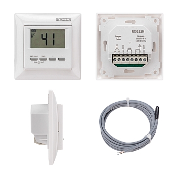 Терморегулятор цифровой RX-511H совместим с Legrand серии Valena, белый REXANT