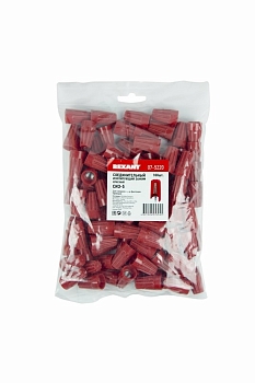 Соединительный изолирующий зажим СИЗ-5, ø 5,4 мм (3,0-17,0 мм²) красный REXANT