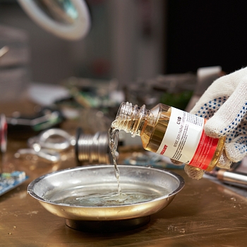 Флюс для пайки, СКФ (спирто-канифольный), 100мл, флакон REXANT