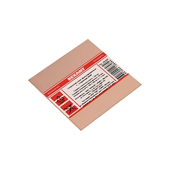 Стеклотекстолит 1-сторонний 100x100x1.5 мм 35/00 (35 мкм) REXANT