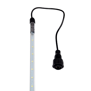 Гирлянда Тающие сосульки комплект 10 шт. х 100см, шаг 100см, 960 LED БЕЛЫЙ, черный каучук, IP65, 24В, соединяется NEON-NIGHT