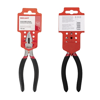 Плоскогубцы комбинированные 160мм, обливные рукоятки REXANT