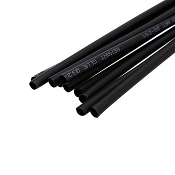 Трубка термоусаживаемая СТТК (2:1) двустенная клеевая 3,2/1,6мм, черная, упаковка 10 шт. по 1м REXANT