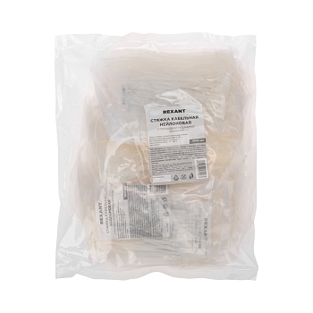 Хомут с площадкой под маркер нейлоновый 100x2,5мм белый (100 шт/уп) REXANT