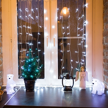 Акриловая светодиодная фигура Медвежонок 24х11х18 см, 4,5 В, 3 батарейки AA (не входят в комплект), 16 светодиодов NEON-NIGHT