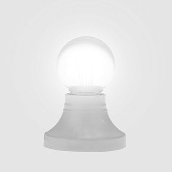 Ретро-лампа светодиодная, диаметр 45мм, E27, 6 LED, 2Вт, БЕЛЫЙ, прозрачная колба, 230В NEON-NIGHT