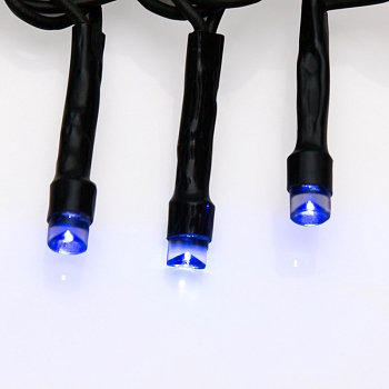 Гирлянда Твинкл Лайт 4 м, темно-зеленый ПВХ, 25 LED, цвет: Синий