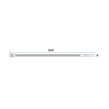 Стяжка кабельная нейлоновая 920x9,0мм, белая (25 шт/уп) REXANT