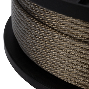 Трос стальной в ПВХ оплетке d=4,0мм, прозрачный (бухта 100м) REXANT