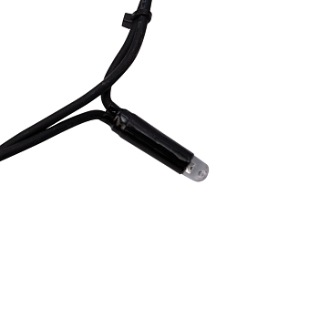 Гирлянда Светодиодный Дождь 2х6м, постоянное свечение, черный провод КАУЧУК, 230 В, диоды БЕЛЫЕ (шнур питания в комплекте)