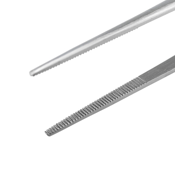 Пинцет прямой рифленый 250мм ПРОФИ