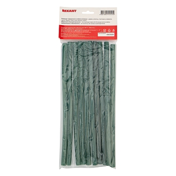 Стержни клеевые Ø11мм, 270мм, зеленые (10 шт/уп), хедер REXANT