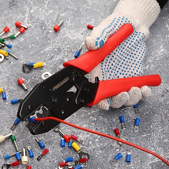 Кримпер HT-336N для обжима изолированных и неизолированных гильз 1,5-10,0мм² PROconnect