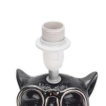 Светильник декоративный "Кот в очках", цоколь Е14, 40Вт, черный REXANT