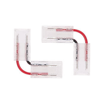 Коннектор L-образный гибкий для одноцветной светодиодной ленты COB 8мм REXANT